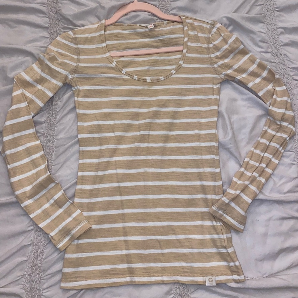 G by Guess Striped Long-Sleeve Tee – XS